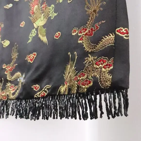 Karen Kane InStyle Women’s 10 Y2K Dragon Brocade Beaded Pencil Skirt - Picture 3 of 9